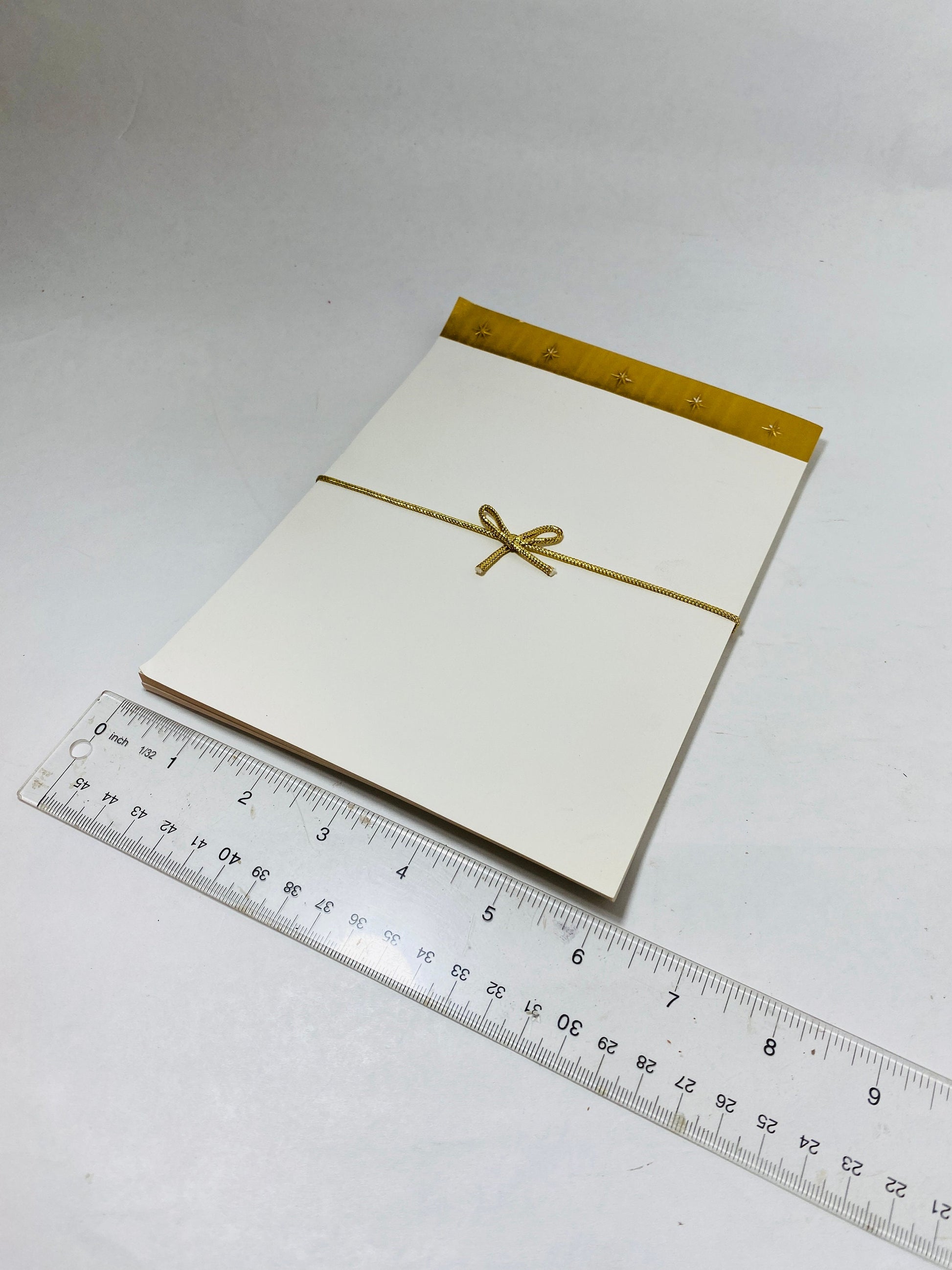 Vintage mid century modern UNUSED Starburst stationary gold Set lovely letter note paper with envelopes MCM circa 1960s 680 Vendome embossed